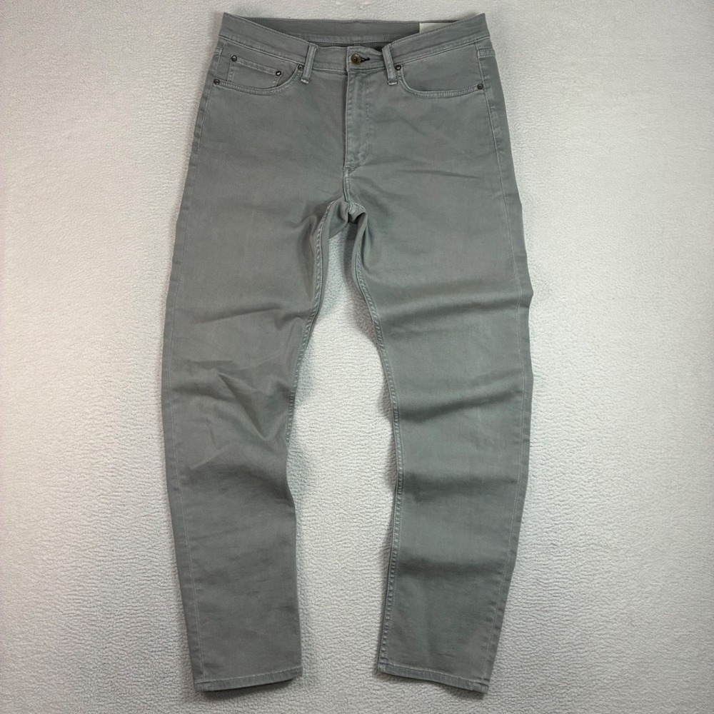 Rag Bone Fit 2 Slim Jeans Mens 34x32 Orca Grey Casual Stretch Straight Pants